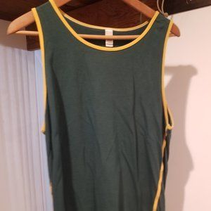 Green American Apparel Tank